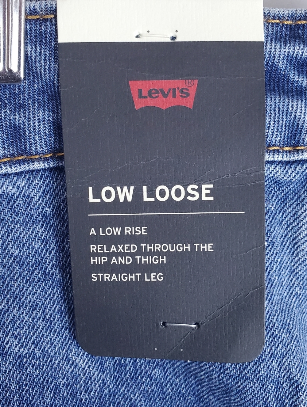 Levi's Premium Denim Nwt A55660001 Low Loose Straight Leg Jeans 34x 32 - Picture 4 of 16